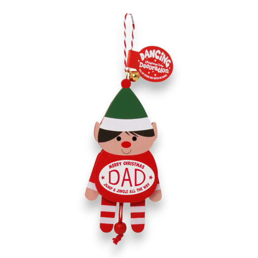 Picture of DANCING HANGING WOODEN DECORATIONS DAD